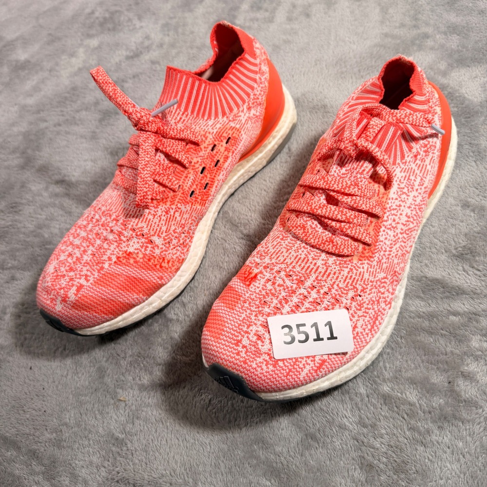 Adidas UltraBoost Uncaged Mens 11 Solar Red Orange Primeknit Running BA7932